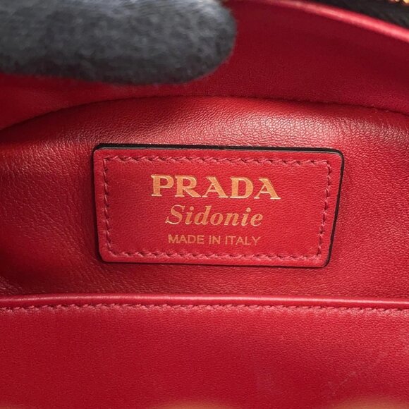 PRADA Sydney 2-way Handbag Saffiano LeatherLeather Black 1BA238 - Picture 4 of 14